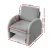 Artiss Bouclé Grey Armchair - Curved Arm, Pine Frame, 150kg Capacity, 75x76x87cm - Stylish Accent Chair for Home