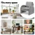 Artiss Bouclé Grey Armchair - Curved Arm, Pine Frame, 150kg Capacity, 75x76x87cm - Stylish Accent Chair for Home