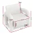 Artiss Bouclé White Armchair - Curved Seat, Pine Wood Frame, 150kg Capacity, Easy Assembly, 86x82x76cm Lounge Sofa Artiss Bouclé White Armchair - Curved Seat, Pine Wood Frame, 150kg Capacity, Easy Assembly, 86x82x76cm Lounge Sofa