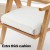 Artiss Velvet Armchair with Rattan Backrest, Rubberwood Frame, High Resilience Foam, 63x60x74.5cm, Easy Assembly