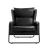 Artiss Black PU Leather Wingback Armchair – Elegant Accent Chair with Metal Frame, High Resilience Foam, 72x82x81cm