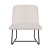 Artiss Accent Armchair Beige Faux Linen Upholstery, Metal Cross Leg, Modern Armless Chair, 64x66x75cm, 150kg