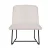 Artiss Accent Armchair Beige Faux Linen Upholstery, Metal Cross Leg, Modern Armless Chair, 64x66x75cm, 150kg