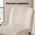 Artiss Accent Armchair Beige Faux Linen Upholstery, Metal Cross Leg, Modern Armless Chair, 64x66x75cm, 150kg