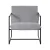 Artiss Grey Sling Armchair - Stylish and Comfortable Lounge Chair with High-Density Foam, Steel Frame, 78x78x70cm