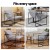 Artiss Grey Sling Armchair - Stylish and Comfortable Lounge Chair with High-Density Foam, Steel Frame, 78x78x70cm