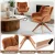 Artiss Velvet Swivel Armchair - 360° Rotation, Ergonomic Design, Soft Brown Upholstery, 66x69x84cm, Rubber Wood Legs