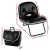Artiss 2-in-1 Foldable Armchair Lounge in Black Leather, Portable and Cat-Scratch Resistant with 100kg Capacity, 63cm
