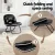 Artiss 2-in-1 Foldable Armchair Lounge in Black Leather, Portable and Cat-Scratch Resistant with 100kg Capacity, 63cm