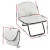 Artiss 2-in-1 Foldable Armchair Lounge - Portable, Cat-Scratch-Resistant White Leather, No Assembly, 100kg Capacity
