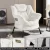 Artiss Velvet White Armchair & Ottoman Set - Premium Comfort, Sturdy Metal Frame, Ergonomic Design, Easy Assembly