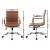 Artiss Office Chair Brown PU Leather Mid Back Conference Chair with 360° Swivel, Height Tilt Adjust, Chrome Base Artiss Office Chair Brown PU Leather Mid Back Conference Chair with 360° Swivel, Height Tilt Adjust, Chrome Base