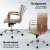 Artiss Office Chair Brown PU Leather Mid Back Conference Chair with 360° Swivel, Height Tilt Adjust, Chrome Base