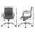 Artiss Office Chair Grey PU Leather Mid Back Conference Chair with Chrome Base, Adjustable Height and Tilt, 360° Swivel