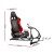 Artiss Racing Simulator Cockpit, Steel & PVC Leather, Black/Red, 130x48.5x110cm, Adjustable, Compatible with Logitech Artiss Racing Simulator Cockpit, Steel & PVC Leather, Black/Red, 130x48.5x110cm, Adjustable, Compatible with Logitech