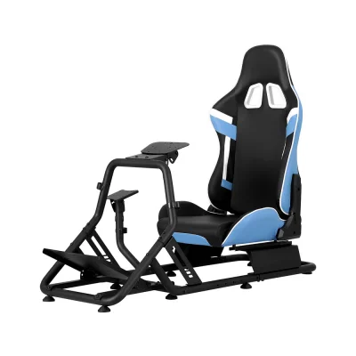 Artiss Racing Simulator Cockpit: Adjustable Gaming Chair for Ultimate Racing Experience, Compatible with Top Brands