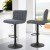 Artiss 4x Como Bar Stools - Vintage Grey Leather, Adjustable Height, 360° Swivel, High Back, Floor Protector Artiss 4x Como Bar Stools - Vintage Grey Leather, Adjustable Height, 360° Swivel, High Back, Floor Protector