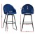 Artiss Mesial 4x Velvet Bar Stools - Blue, Swivel Metal Legs, Luxurious Design, Elegant Comfort, Durable Quality Artiss Mesial 4x Velvet Bar Stools - Blue, Swivel Metal Legs, Luxurious Design, Elegant Comfort, Durable Quality