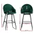 Artiss 4x Mesial Velvet Bar Stools - Swivel Green, Metal Legs, Luxurious Design for Elegant Spaces