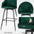 Artiss 4x Mesial Velvet Bar Stools - Swivel Green, Metal Legs, Luxurious Design for Elegant Spaces