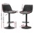 Artiss Rushal 4x Vintage Black Leather Bar Stools - Adjustable Gas Lift, 360° Swivel, Elegant Design Artiss Rushal 4x Vintage Black Leather Bar Stools - Adjustable Gas Lift, 360° Swivel, Elegant Design