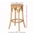 Artiss Bar Stools, Rattan Seat, Beechwood Frame, 65cm Height, Pine Finish, Set of 4, Classic Design, Easy Assembly