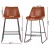 Artiss 4-Piece Brown Bar Stools Set - PU Leather, Metal Legs, 70cm Seat Height, Luxurious Design, Easy Assembly