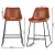 Artiss 4-Piece Brown Bar Stools Set - PU Leather, Metal Legs, 70cm Seat Height, Luxurious Design, Easy Assembly