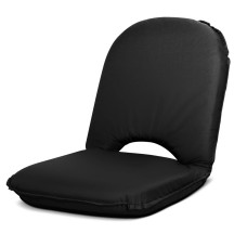 Artiss Floor Lounge Sofa Camping Chair Black, Adjustable Foldable 300D Oxford, Indoor Outdoor, 100x47x8cm, Waterproof