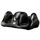 Livemor Foot Massager Shiatsu Electric Roller with Remote, Black, 59x34x25cm - Kneading, Intensity Control, Portable