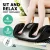 Livemor Foot Massager, Shiatsu Electric Roller, Black, 56x37x23cm, Kneading Calf & Leg Relief, 3 Modes, 4 Programs