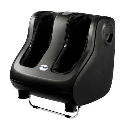 Livemor Foot Massager Shiatsu Electric Roller, Black, 47x42x46cm, 5-in-1 Calf & Leg Kneading, Adjustable Intensity