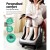 Livemor Foot Massager Shiatsu Electric Roller, Silver, 47x42x46cm, 360° Kneading for Feet, Calves, Ankles Relief