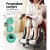 Livemor Shiatsu Electric Foot Massager, Silver, 47x47x44cm - Ankle, Calf, Leg Kneading for Relaxation & Circulation
