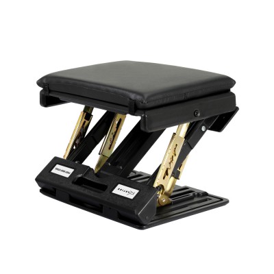 Artiss Adjustable Foot Rest Stool Under Desk with Massage Cushion Pad, Black, Metal Frame, 32x32x29cm, No Assembly