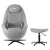 Livemor 3D Roli Electric Massage Chair Recliner, Zero Gravity, 133cm SL-Track, Heated Waist, Bluetooth, Grey PU Leather