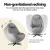 Livemor 3D Roli Electric Massage Chair Recliner, Zero Gravity, 133cm SL-Track, Heated Waist, Bluetooth, Grey PU Leather