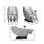 Livemor 4D Massage Chair Electric Recliner, Leather, Grey, 130cm SL-Track, Zero Gravity, Heated, Bluetooth Speaker