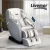 Livemor 4D Massage Chair Electric Recliner, Leather, Grey, 130cm SL-Track, Zero Gravity, Heated, Bluetooth Speaker