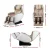 Livemor 3D OLIN Electric Massage Chair Recliner, White & Beige PU Leather, Full Body Scanning, Zero Gravity, Bluetooth
