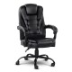 Artiss Massage Office Chair Black PU Leather Ergonomic Executive Computer Gaming Chair Reclining with Vibration Massage Artiss Massage Office Chair Black PU Leather Ergonomic Executive Computer Gaming Chair Reclining with Vibration Massage
