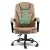 Artiss Massage Office Chair Executive Brown PU Leather Ergonomic Recliner with Vibration, Adjustable Height, Espresso