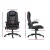 Artiss 8 Point Massage Office Chair Heated Recliner with Remote, PU Leather, Lumbar Support, Black, Adjustable Height