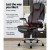 Artiss 8-Point Massage Office Chair in Black PU Leather with Remote Control, Lumbar Support, and Adjustable Height