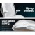 Artiss 8-Point Massage Office Chair, PU Leather, White - High Back, Adjustable, Vibrating, Ergonomic, 120kg Capacity