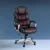 Artiss 8 Point Massage Office Chair Heated PU Leather Black, Reclining, Remote Control, Lumbar Support, 150kg Capacity