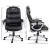 Artiss 8 Point Massage Office Chair Heated PU Leather Black, Reclining, Remote Control, Lumbar Support, 150kg Capacity