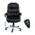 Artiss 8 Point Massage Office Chair Heated PU Leather Black, Reclining, Remote Control, Lumbar Support, 150kg Capacity