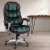 Artiss 8 Point Massage Office Chair Heated PU Leather Black, Reclining, Remote Control, Lumbar Support, 150kg Capacity