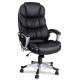 Artiss 8 Point Massage Office Chair Heated PU Leather Black, Reclining, Remote Control, Lumbar Support, 150kg Capacity